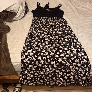 Torrid Black Floral Maxi Dress